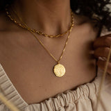Silva Coin Necklace - Gold Coin Necklace - Dea Dia