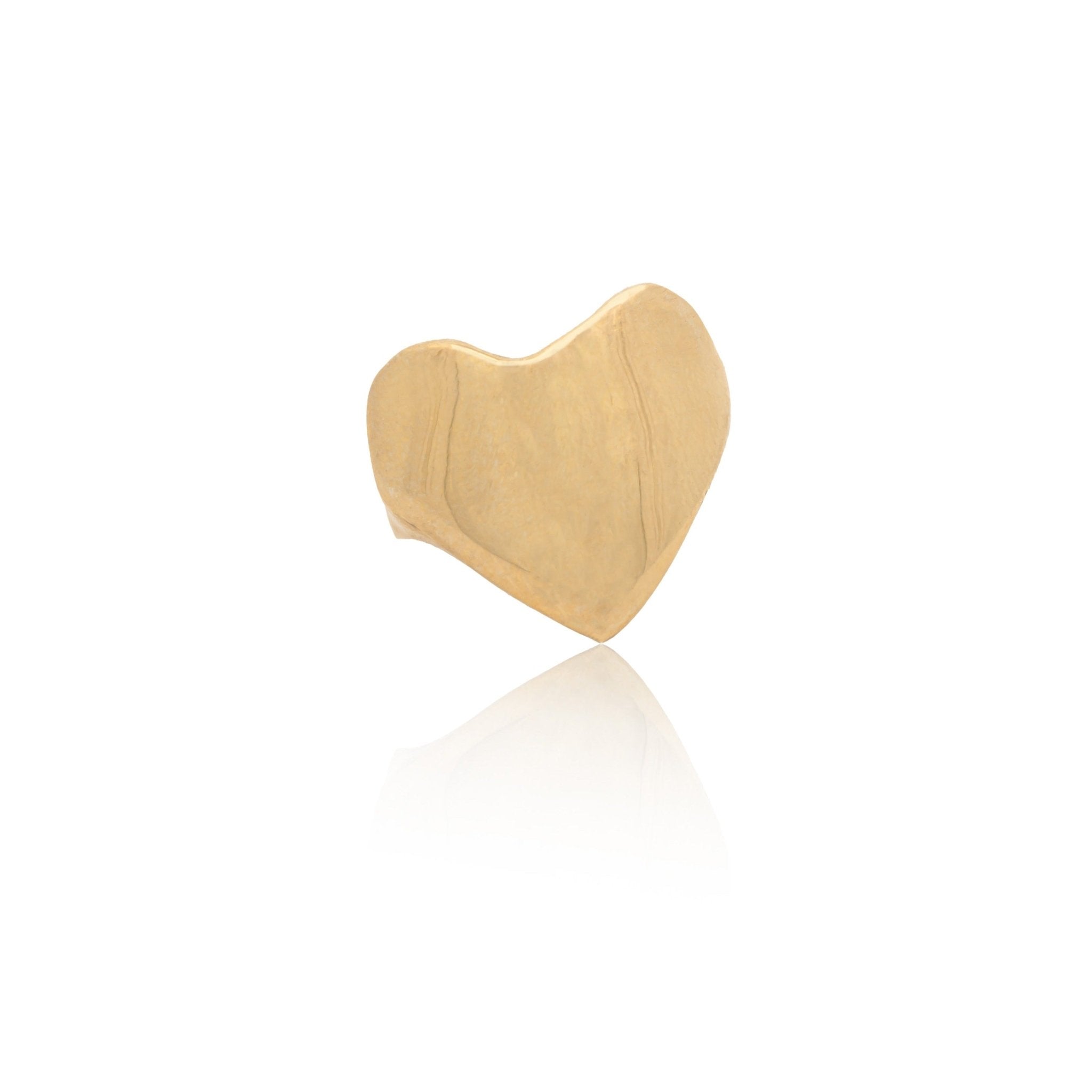 Eros Gold Heart Signet Ring - Dea Dia