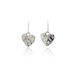 Eros Silver Heart Earrings - Dea Dia