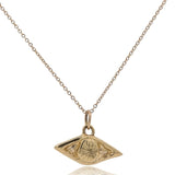 Gold Evil Eye Talisman Necklace - Dea Dia