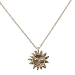 Gold Sun Talisman Necklace - Dea Dia
