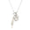 Selene Silver Charm Necklace with Pearl and Crystal - Dea Dia