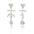 Silver Celestial Ladder Earrings - Dea Dia