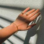 14k Gold Dome Pinky Ring - Dea Dia