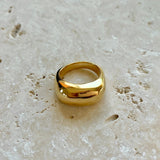 Atrium Ring - Modern Domed Ring in Gold or Silver - Dea Dia