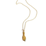 Broken Vessel Necklace - Modernist Gold Opal Pendant - Dea Dia