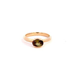 Color Changing Andalusite Half Bezel Ring - Dea Dia