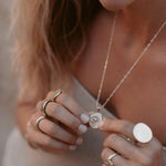 Crying Eye Silver Opal Necklace - Dea Dia