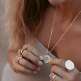 Crying Eye Silver Opal Necklace - Dea Dia
