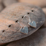 Eros Silver Heart Earrings - Dea Dia