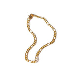 Gold Figaro Bracelet & Anklet Chain - Dea Dia