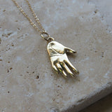 Gold Hand Talisman Necklace - Dea Dia