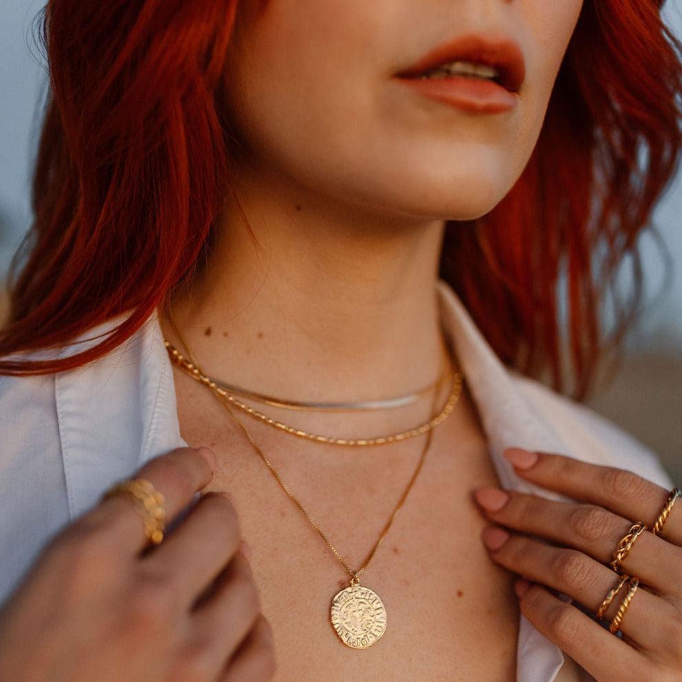 Gold Vintage Ball Chain Necklace - Dea Dia