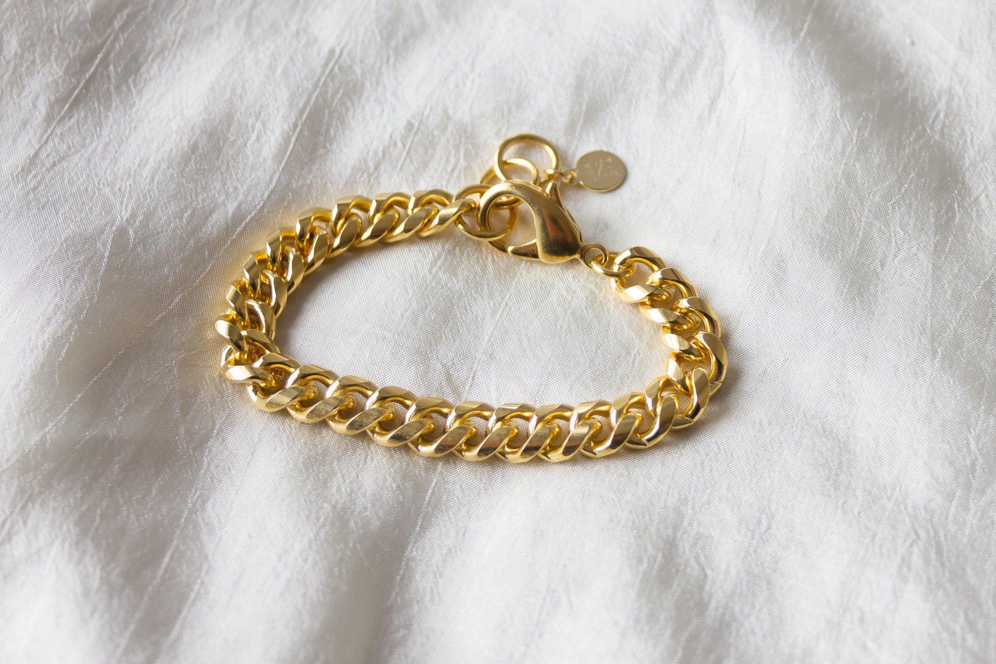 Golda Cuban Chain Bracelet - Dea Dia