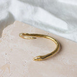 Golden Snake Twist Cuff - Dea Dia