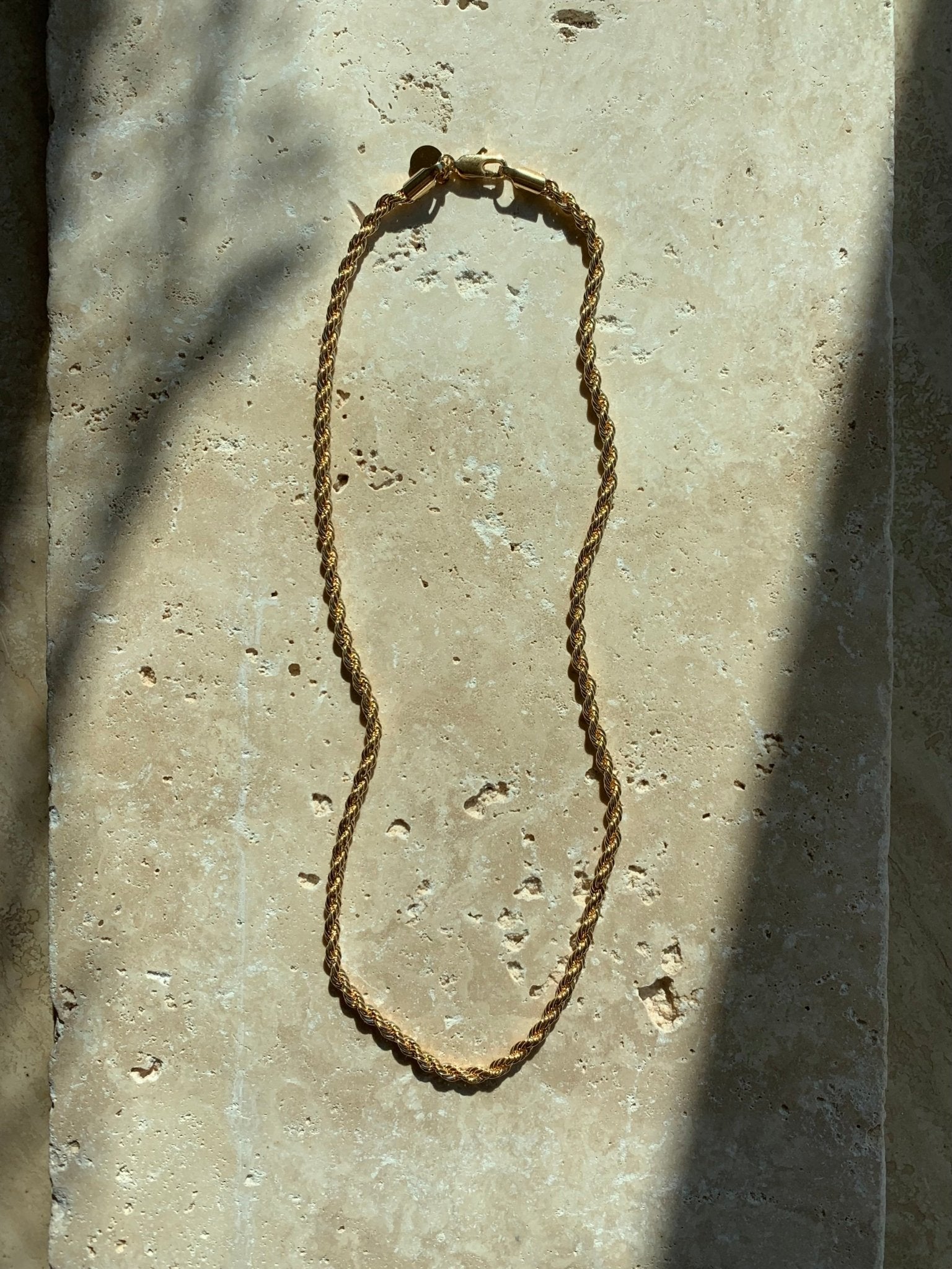 Grandma's Gold Rope Chain Necklace - Dea Dia