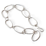 Hand-forged Large Sterling Silver Chain Necklace - Dea Dia