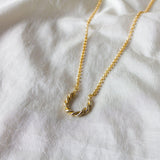 Icon Necklace - Twisted Horseshoe Necklace in Gold and Silver - Dea Dia