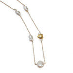 Pearl Satellite of Love Necklace - Satellite Necklace - Dea Dia