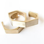 Ridge Cuff - Geometric Cuff Bracelet in Gold or Silver - Dea Dia
