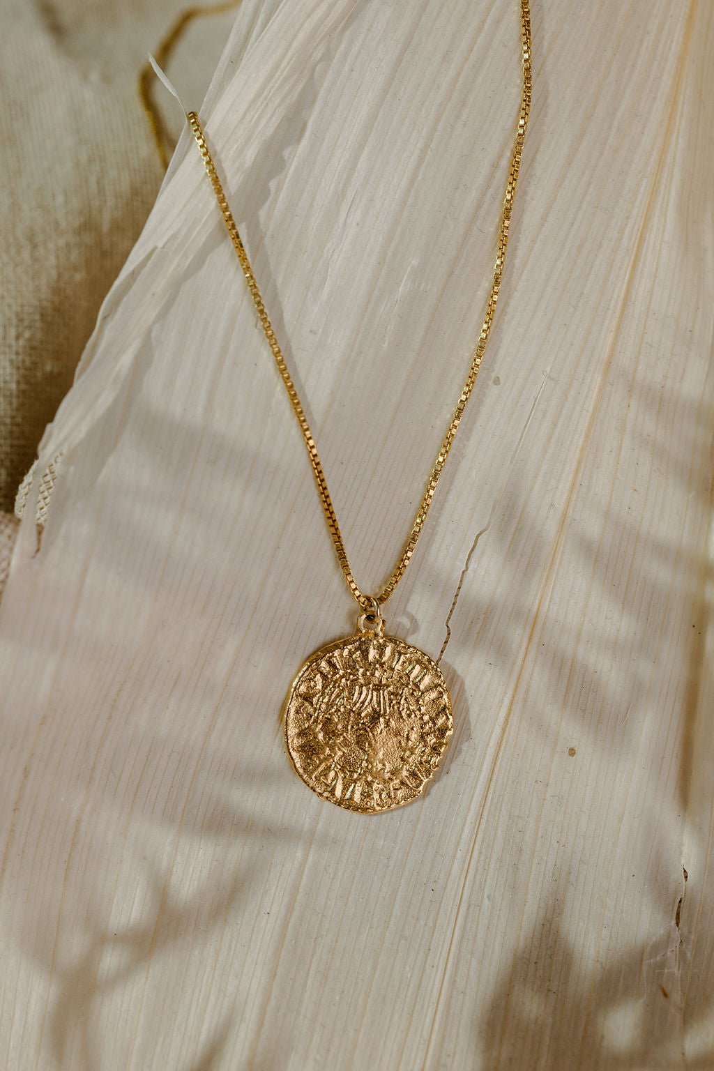 Silva Ancient Coin Necklace - Coin Pendant Necklace - Dea Dia