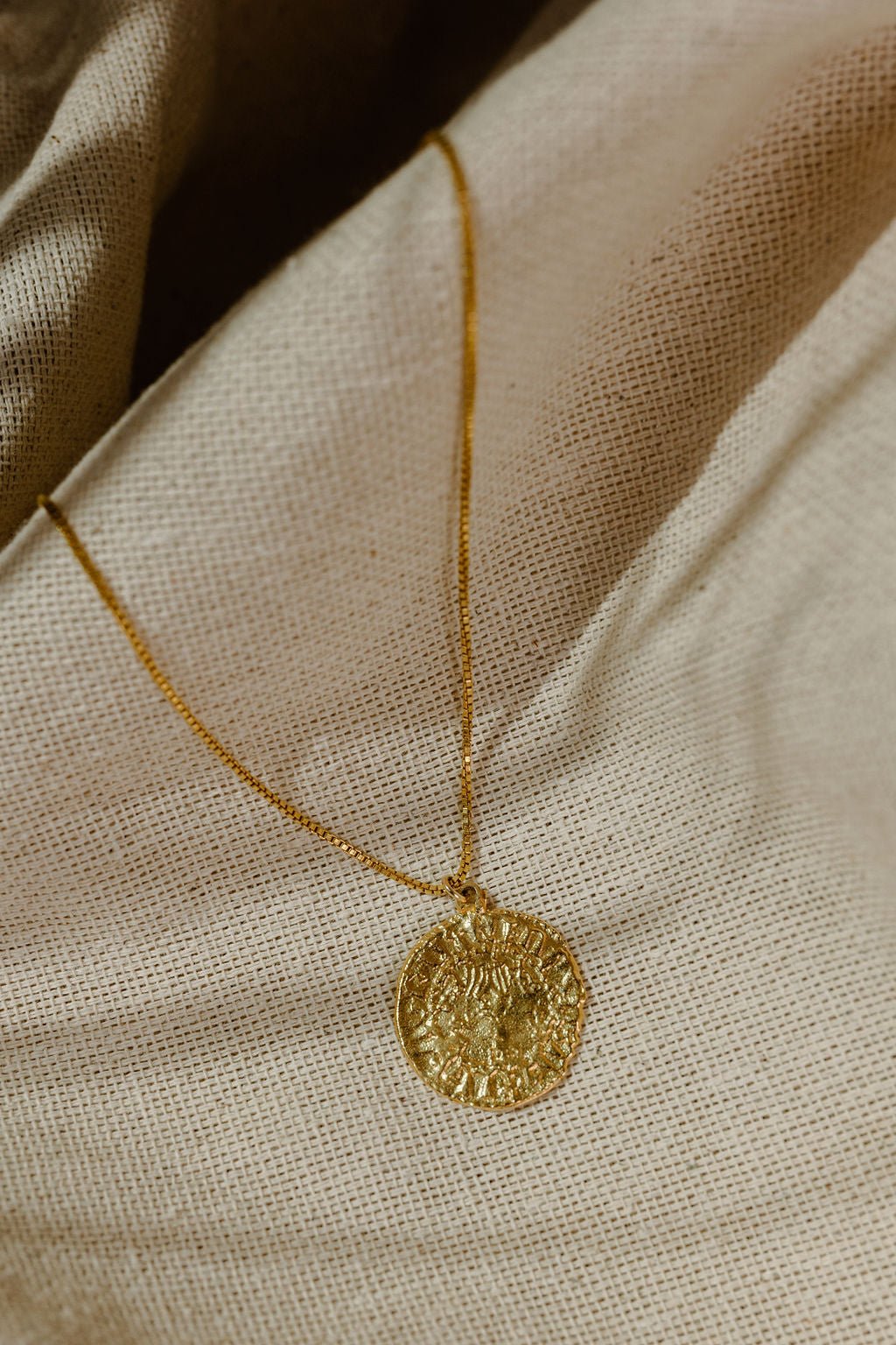 Silva Ancient Coin Necklace - Coin Pendant Necklace - Dea Dia