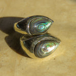 Silver Abalone Teardrop Ring - Dea Dia