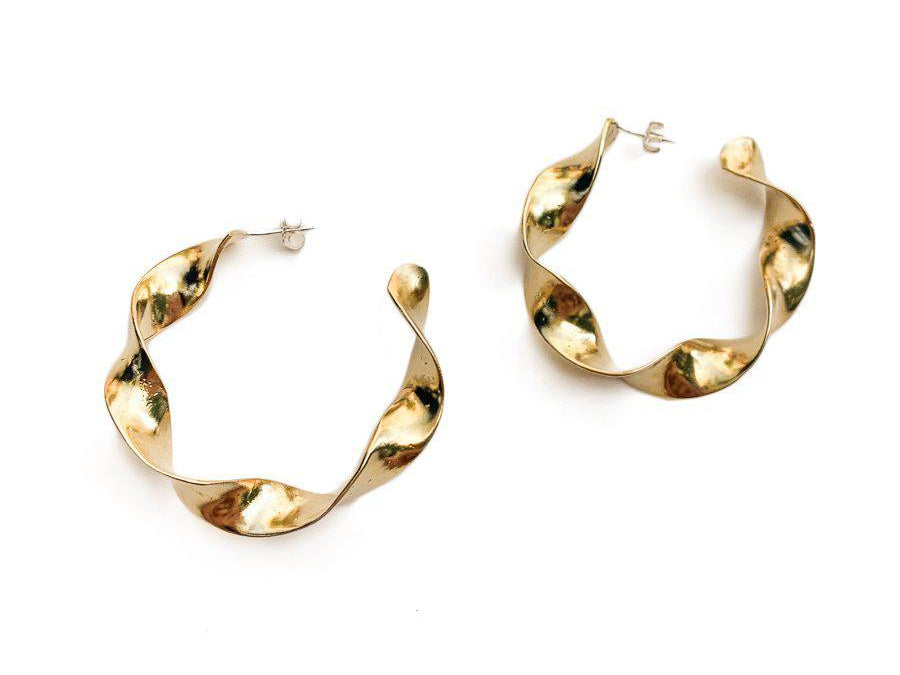 Thick Twisted Hoops - Dea Dia