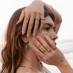 Turquoise and Diamond Kite Drop Earrings - Dea Dia